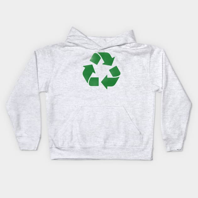 recycle distressed Kids Hoodie by mystudiocreate